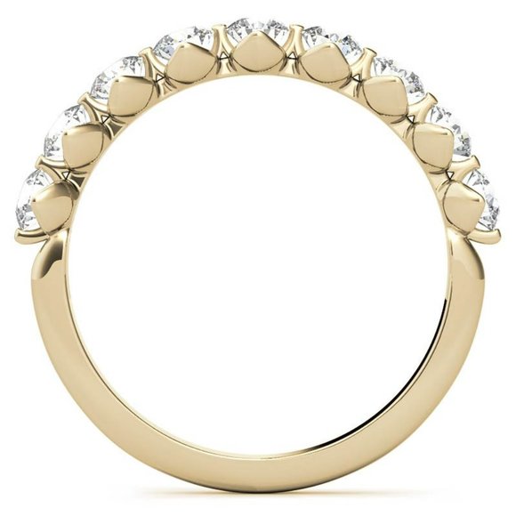 9-Stone 3mm Round Moissanite Stackable Band - Picture 16 of 16